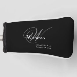 Hochzeitsmutter des Brautgeschenks Moderne Monogra Golf Headcover