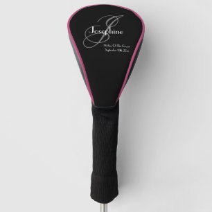 Hochzeitsmutter des Groom Geschenks Moderne Monogr Golf Headcover