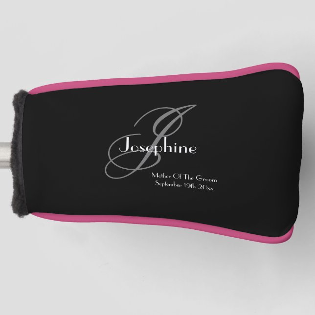 Hochzeitsmutter des klassischen Groom-Geschenk-Mon Golf Headcover (Vorderseite)