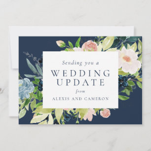 Hochzeitsnacht ändern Blumenmuster die Datumskarte Save The Date