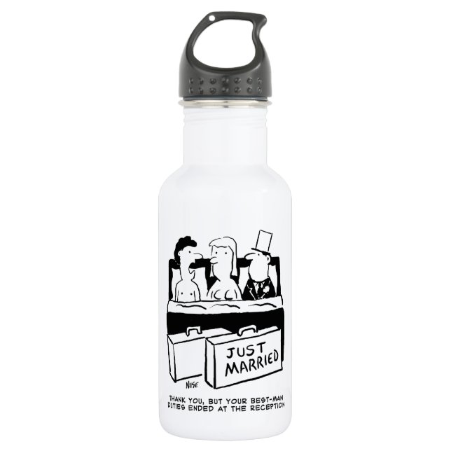 Hochzeitsnacht für Braut und Groom Edelstahlflasche (Vorderseite)