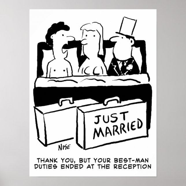 Hochzeitsnacht für Braut und Groom Poster (Vorne)