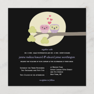 Hochzeitsnacht - Niedliche Illustration Einladung