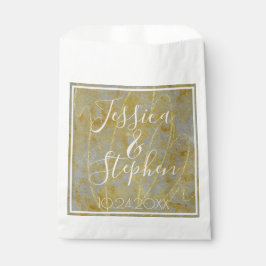 Hochzeitsnadel für das silberfarbene Gastgeschenk Geschenktütchen