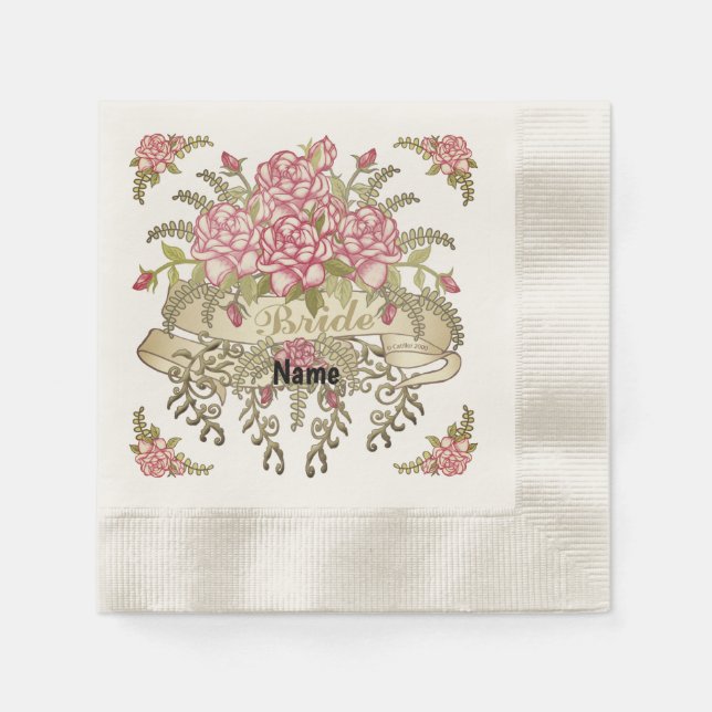 Hochzeitsnapkins Serviette (Vorderseite)