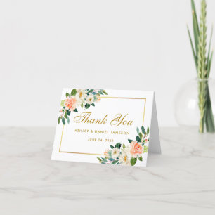 Hochzeitsnotiz zum Hochzeitscocktail an Korallenko Dankeskarte