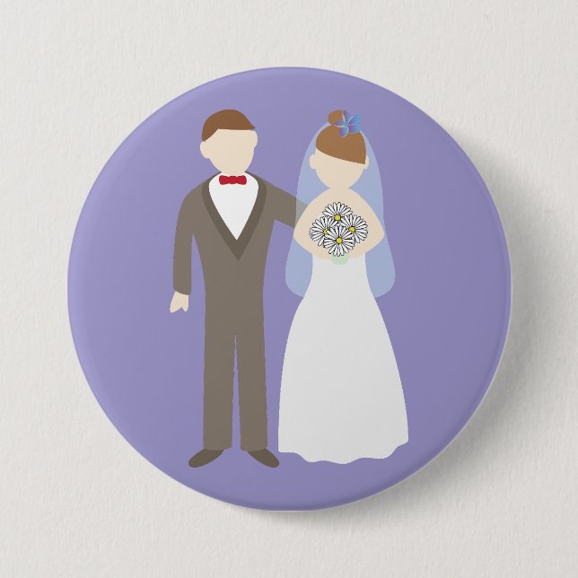Hochzeitspaar Button (Vorderseite)