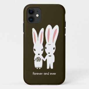 Hochzeitspaar Hasen mit Text Case-Mate iPhone Hülle