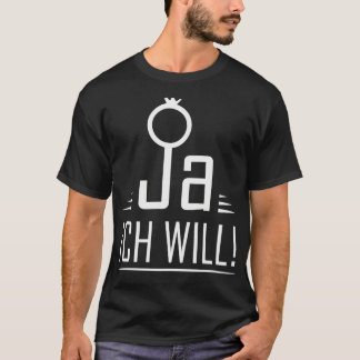 Hochzeitspaar JGA hen Party Flitterwochen Bachelor T-Shirt