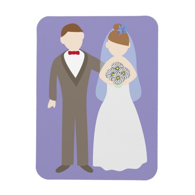 Hochzeitspaar Magnet (Vertikal)