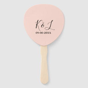Hochzeitspaar Name Buchstabe Datum rote Pastell Hi Fächer