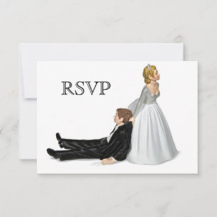 Hochzeitspaar RSVP Einladung