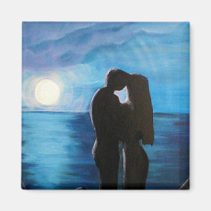 Hochzeitspaare Verlobung Paare Moonlit Magnet