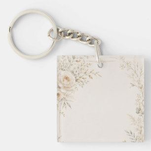 Hochzeitspapeterie mit raffinierten neutralen Deta Schlüsselanhänger