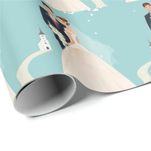 Hochzeitspapier Geschenkpapier
