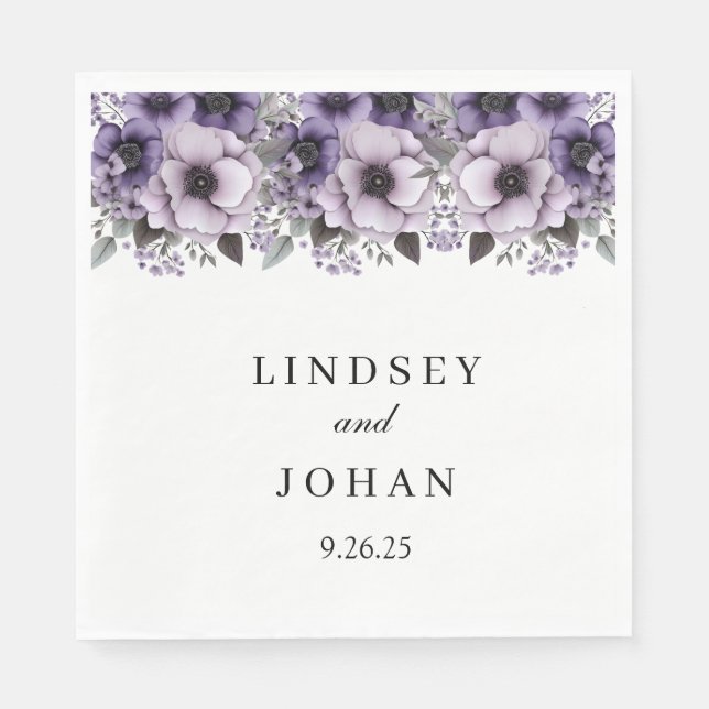 Hochzeitspapier Napkins Serviette (Vorderseite)