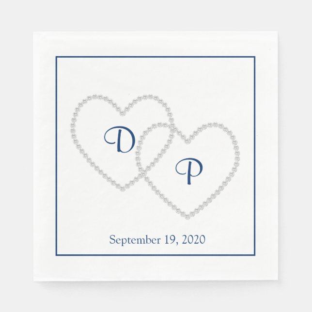 Hochzeitspapier Napkins Serviette (Vorderseite)