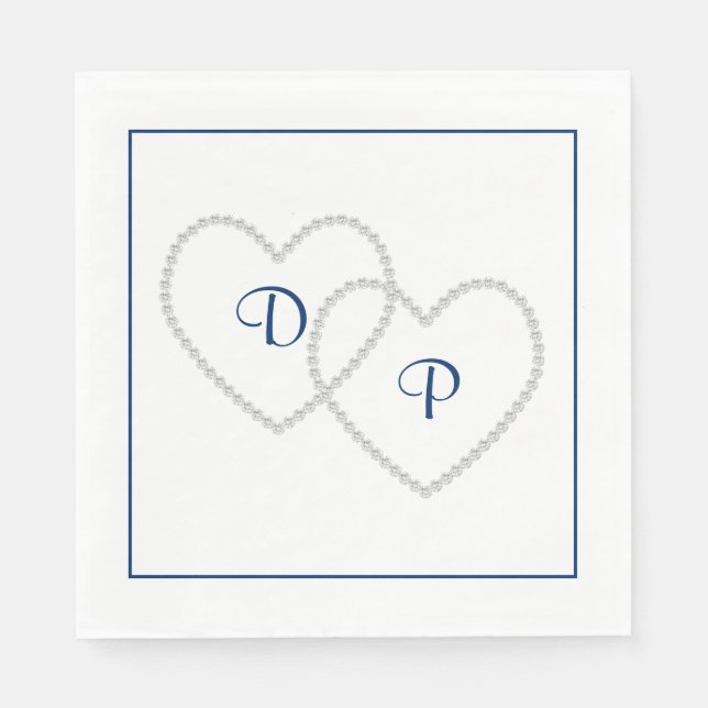 Hochzeitspapier Napkins Serviette (Vorderseite)