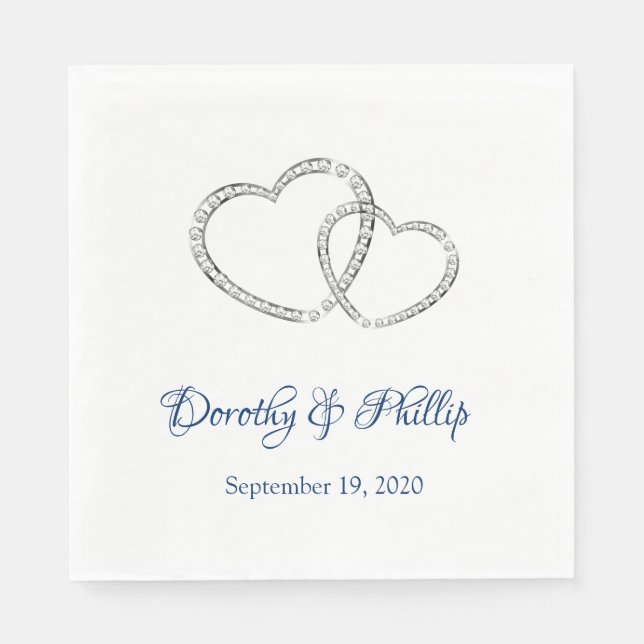 Hochzeitspapier Napkins Serviette (Vorderseite)