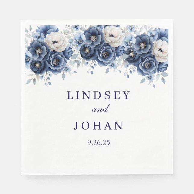 Hochzeitspapier Napkins Serviette (Vorderseite)