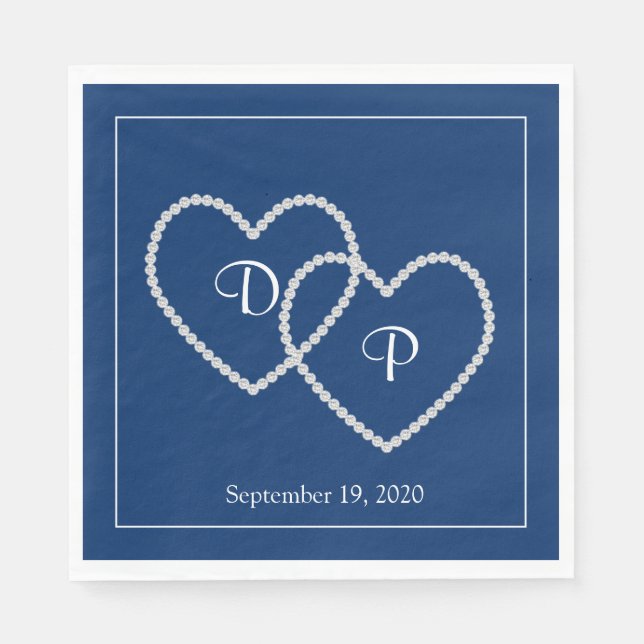 Hochzeitspapier Napkins Serviette (Vorderseite)