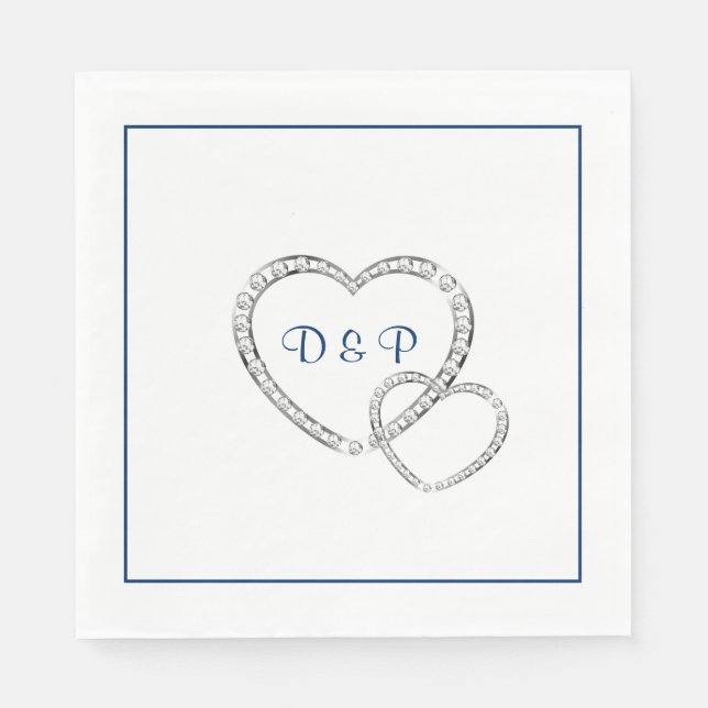 Hochzeitspapier Napkins Serviette (Vorderseite)
