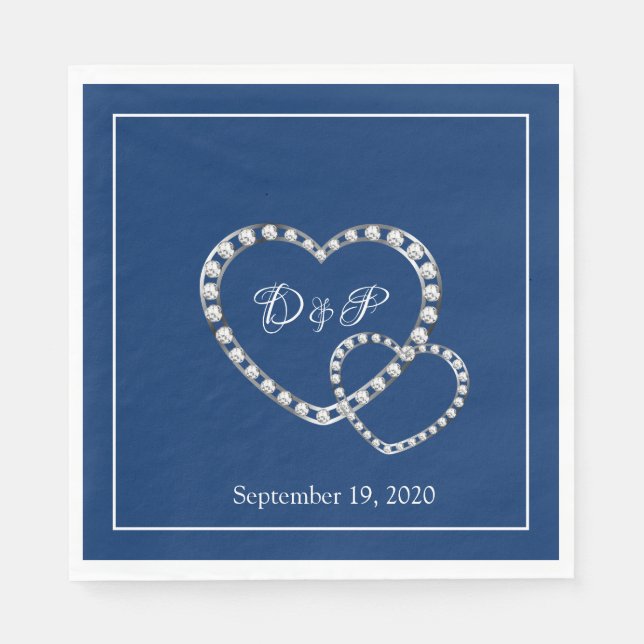 Hochzeitspapier Napkins Serviette (Vorderseite)