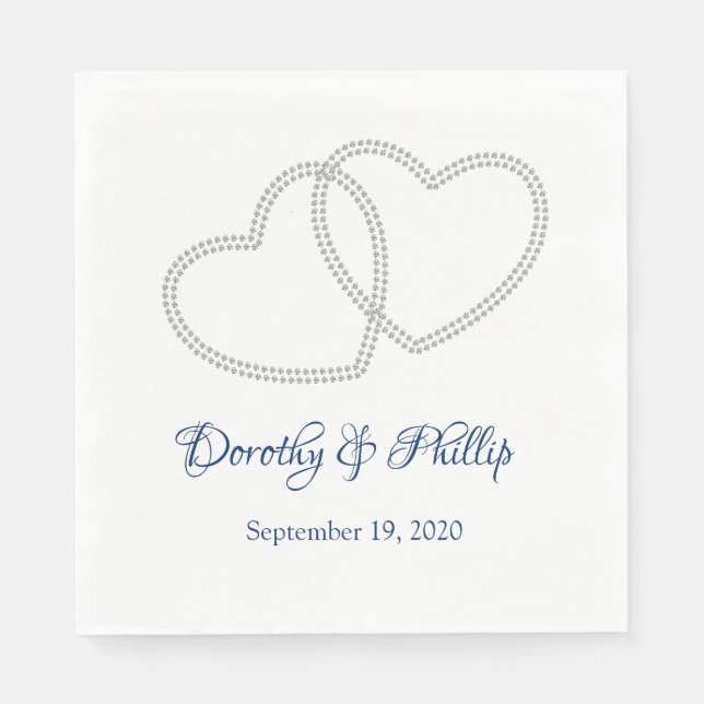 Hochzeitspapier Napkins Serviette (Vorderseite)