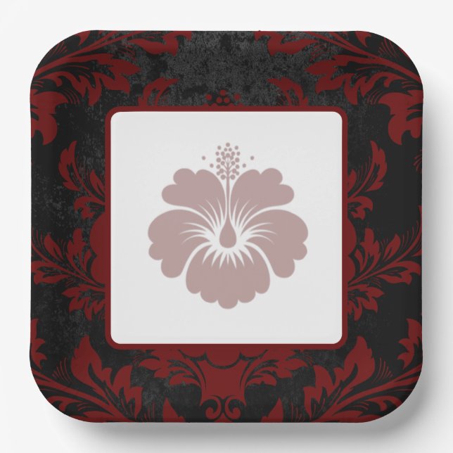 Hochzeitspapier-Teller Pappteller (Vorderseite)
