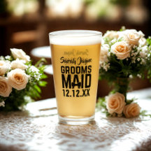 Hochzeitsparty Groomsmaid Glass Tumbler