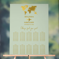 Hochzeitspass - Green Gold Seating Chart