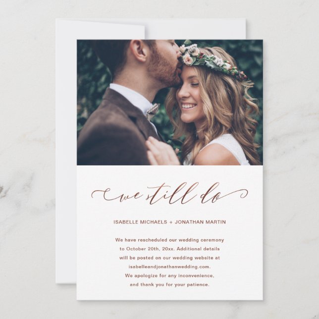 Hochzeitspause machen wir noch Foto Ankündigung (Vorderseite)