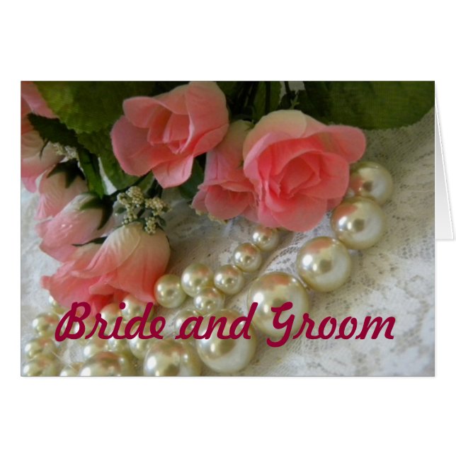 Hochzeitsperlen und Rose (Vorderseite (Horizontal))