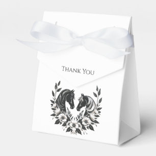 Hochzeitspferde und Blume Geschenkschachtel