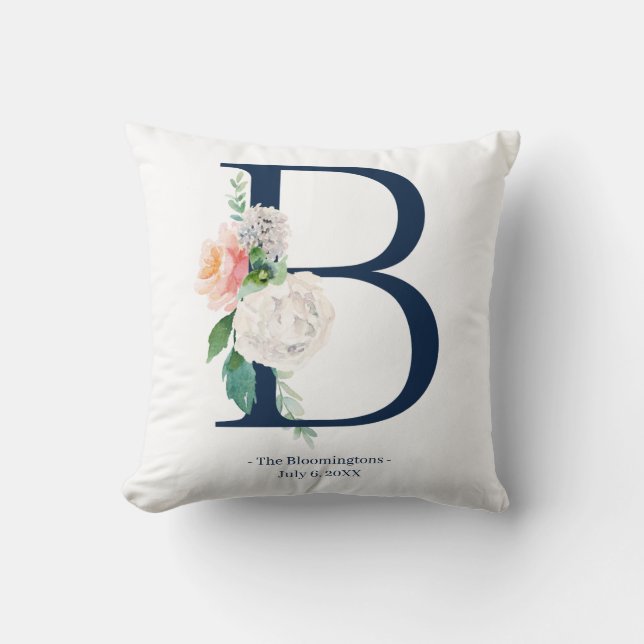 Hochzeitspilz mit blauem Flor| B Kissen (Vorderseite)