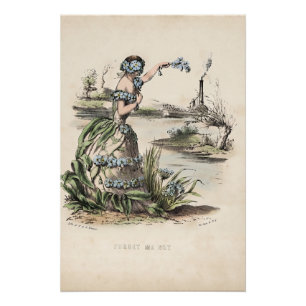 Hochzeitsplakat Victorian Flower Tokens Poster