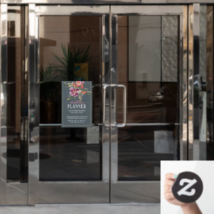 Hochzeitsplaner BUSINESS SIGN Window Cloning Fensteraufkleber