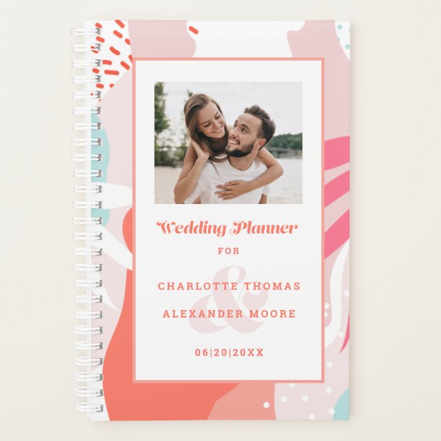 Hochzeitsplaner-Foto | Modernes geometrisches Must Planer (Vorderseite)
