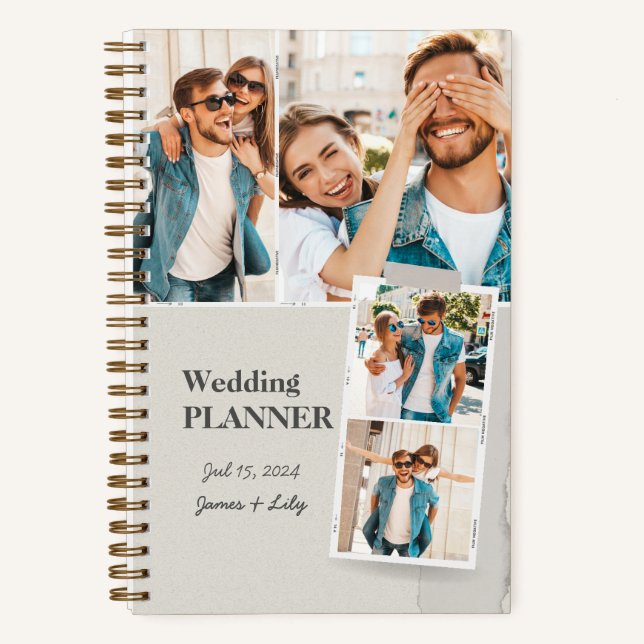 Hochzeitsplaner für Fotos Notizbuch (Vorderseite)