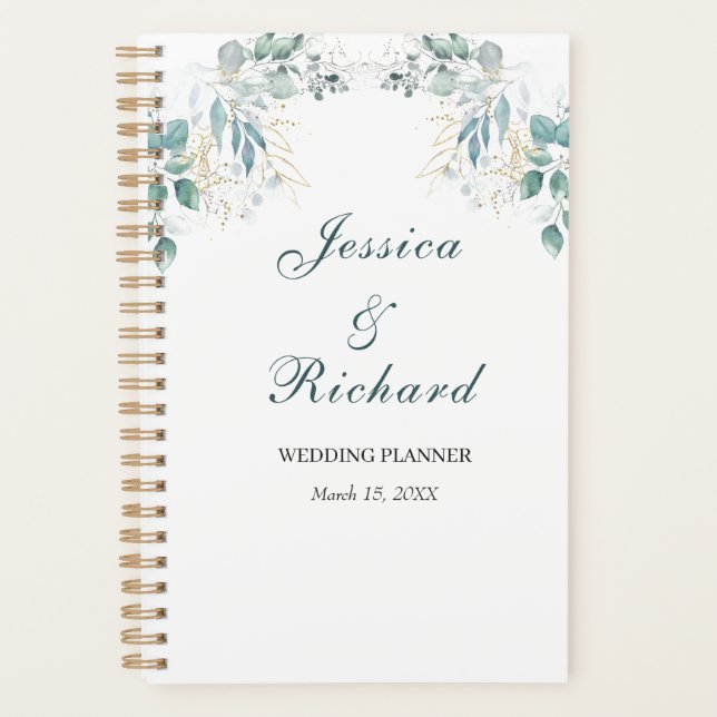 Hochzeitsplaner für Wasserfarbe Planer (Vorderseite)