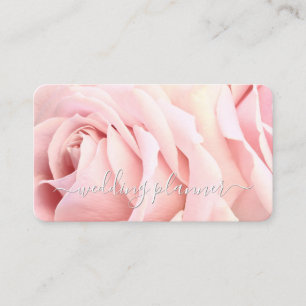 Hochzeitsplaner, Heimwerkerberuf, Pink Roses Visitenkarte
