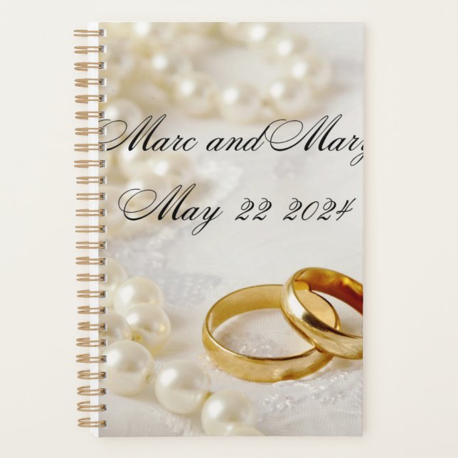Hochzeitsplaner individuell anpassbar planer (Vorderseite)