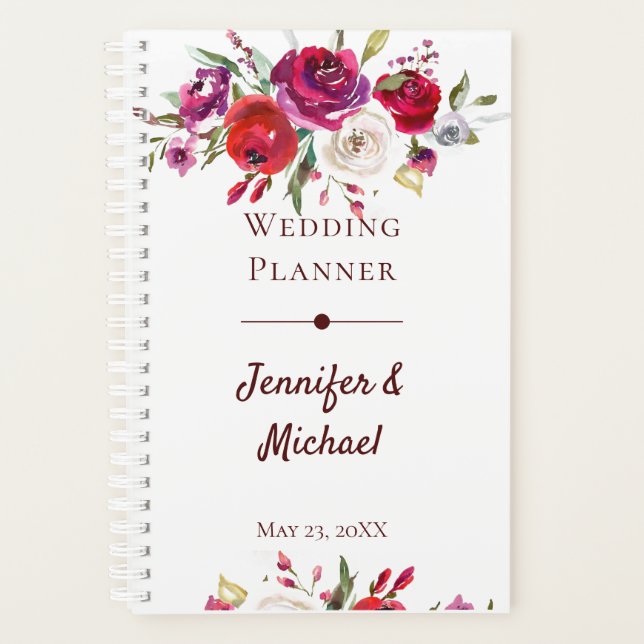 Hochzeitsplaner mit 2 Fotovorlagen Planer (Vorderseite)