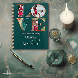 Hochzeitsplaner Moderner Abstrakter Agate Jade Planer