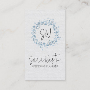Hochzeitsplaner Monogramm Visitenkarte