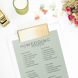 Hochzeitsplaner Notizblock