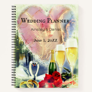 Hochzeitsplaner Personalisiertes Spiralnotizbuch Notizbuch