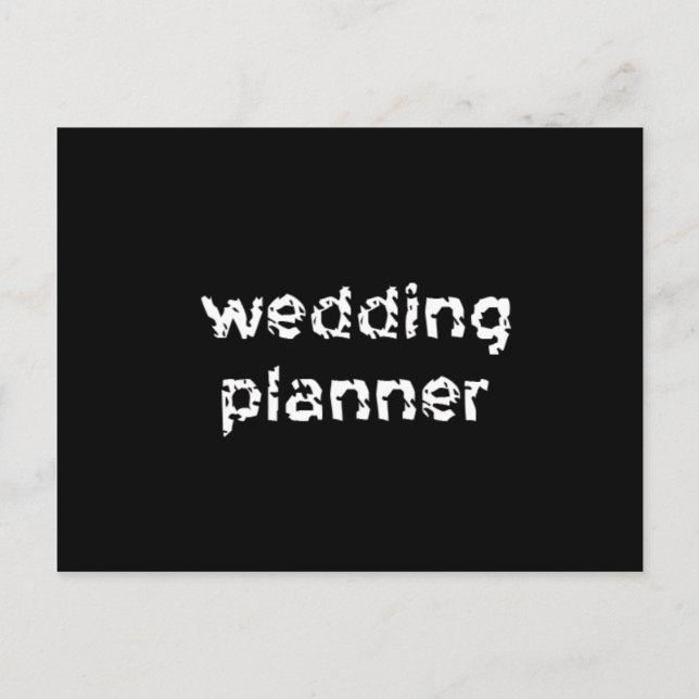 Hochzeitsplaner Postkarte (Vorderseite)