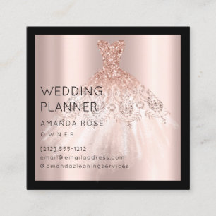Hochzeitsplaner Rose Gold Foto Logo Terminkarte