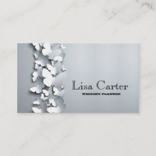 Hochzeitsplaner Schönheitssalon Schmetterlingskart Visitenkarte